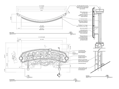 Lamplight Lounge Marquee – Details branding detail drawing disney illustration imagineering lamplightlounge pixar pixarpier