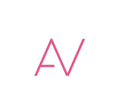 Letter A+V branding design graphic design letter av logos vector