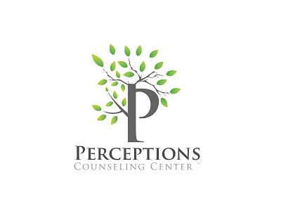 PERCEPTIONS design graphic design green greens logo symbols p symbols p vector