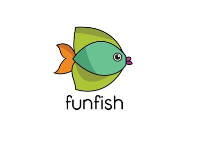 Funfish animation 2d design vector