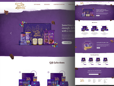 cadbury app branding design ui web website