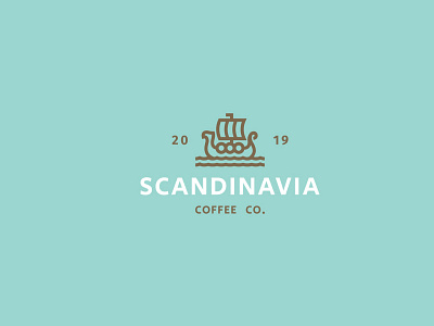 Scandinavia Coffee Co branding coffee coffee company coffee shop drakkar logo packaging scandinavia ship vikings