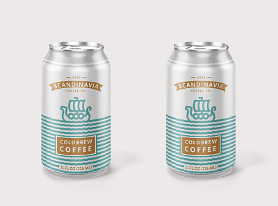 Scandinavia can design branding can coffee packaging packaging design scandinavia ship