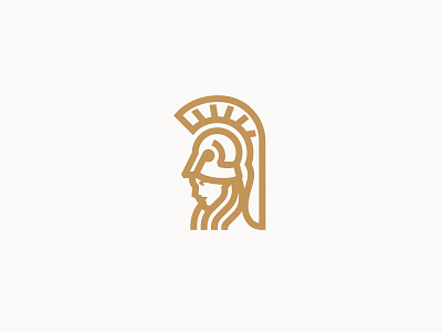 Athena Logo Design athena athene athens brand branding female feminine goddess graphic design greek mythology helmet illustration linear logo mark minerva queen wisdom