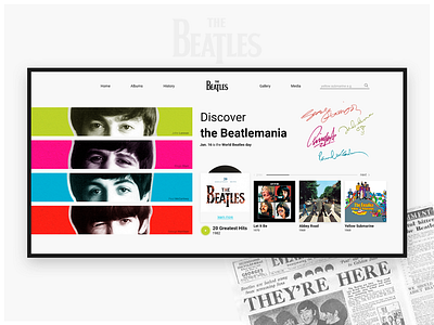 Discover the Beatles | Discography concept