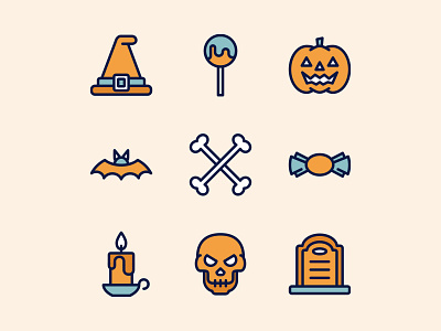 Halloween Icons design halloween icon iconset illustration vector vectorart