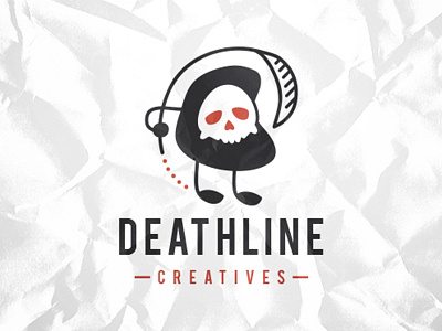 Death Logo bone danger dangerous dead deadly design studio geek halloween mascot reaper skull video game