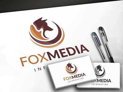 Fox Media Logo fox fox tail global hosting marketing media multimedia music network share social video