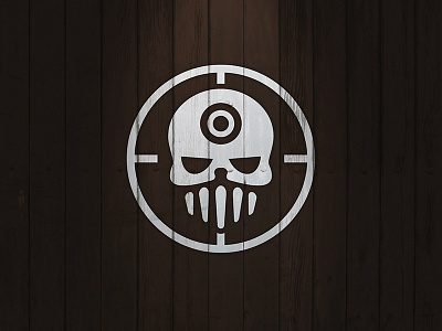 Dead Target Logo airsoft team bone bones death media military multimedia shooter skull studio target video games