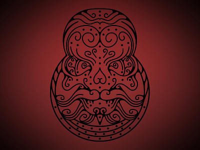 Demon beard bone chinese dead demon geek hipster emblem japanese logo mexican calaca monster moustache skull