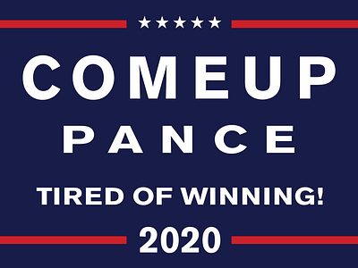 Comeuppance 2020 branding campaign election graphic illustrator politics vote