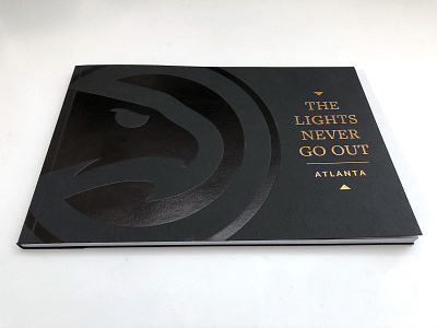 Premium Direct Mailer atlanta booklet design emboss foil nba print typography