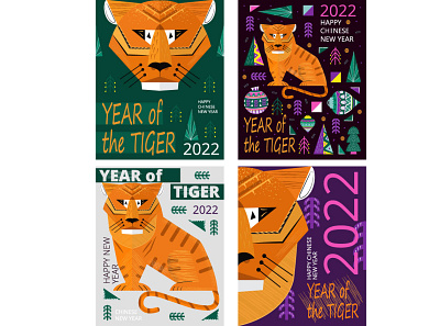 Happy Chinese New Year chinese graphic design happy new poster tiger year