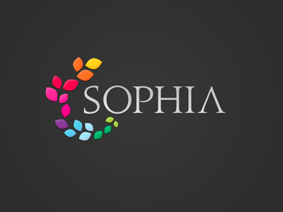 Sophia Logo colors gradient greek jupiter laurel logo