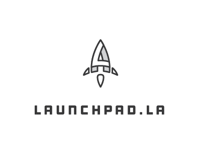 Launchpad.la Rocket accelerator branding launchpad logo los angeles rocket