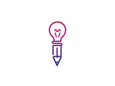 Design days bulb day icon idea light logo outline pencil smart symbol