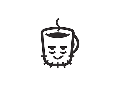 Good morning! beard coffee cup early energy grumpy illustration morning mug sleepy smile sticker