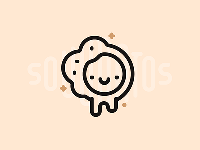 Egg breakfast egg food icon illustration outline smile soulmate soulmatos star