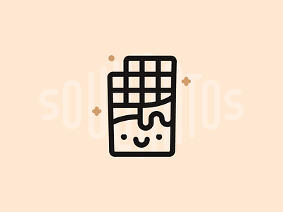 Chocolate chocolate food icon illustration outline smile soulmate soulmatos star sweet