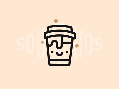 Coffee coffee cup drink icon illustration outline smile soulmate soulmatos star