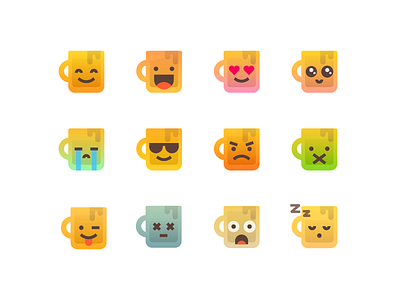 Mugy McMugface coffee cup cute emoji emotion imessage ios mcmugface mug mugy smile sticker