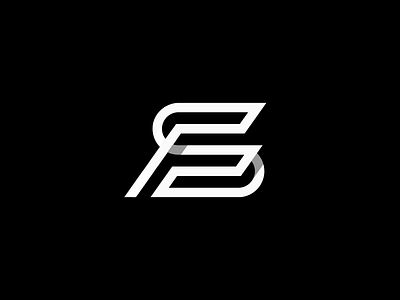 SF f fs icon letter line logo mark monogram negative s sf symbol