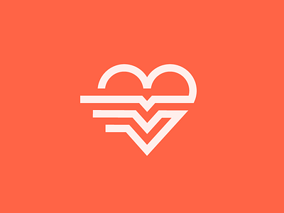 Heartbeat beat heart heartbeat icon line logo love mark pulse symbol valentine