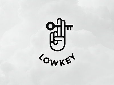 Lowkey cigarette finger hand identity key logo logotype lowkey smoke symbol
