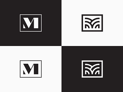 Ms clean icon letter line logo m monogram simple symbol type