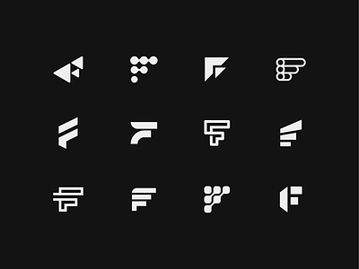 FFFF f icon letter logo mark monogram shape symbol typography