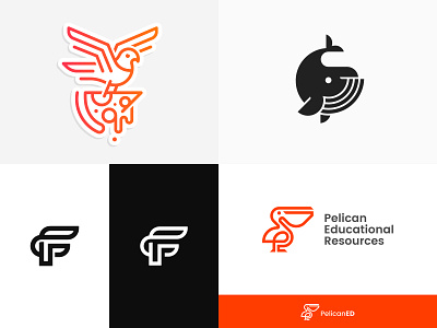 2018 #Top4 :) 2018 animal design f logo mark pelican pigeon pizza symbol top4 top4shots vector whale