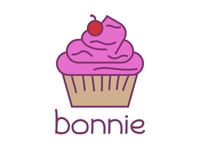Bonnie - DAY 18 (Daily Logo Challenge) branding cupcake daily dailylogo dailylogochallenge dailylogodesign logo logo design logodesign vector