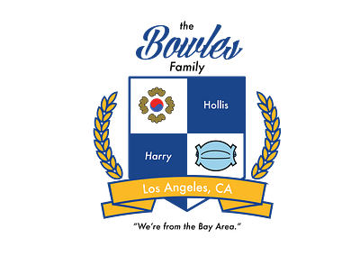 bowles family crest adobe crest design illustrator logo vector