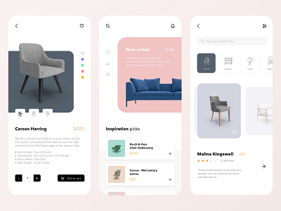 E-commerce - Minimalist Furniture Concept