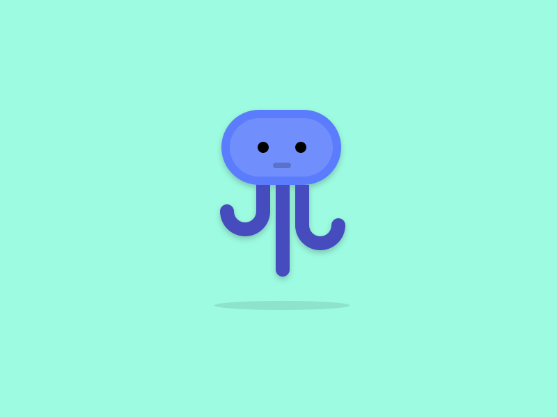 Jellyfish amimation cute float jellyfish monster