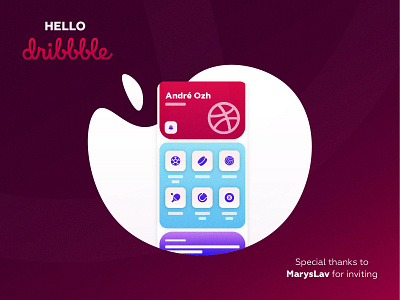 Shot 01 – Hello Dribbble app design first shot hello dribble hello world ui ux