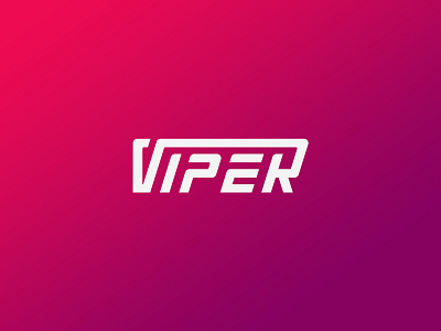 VIPER wordmark logo branding clean logo colorful logo gradient logo logo logo branding logo design minimal logo modern logo wordmark wordmark logo