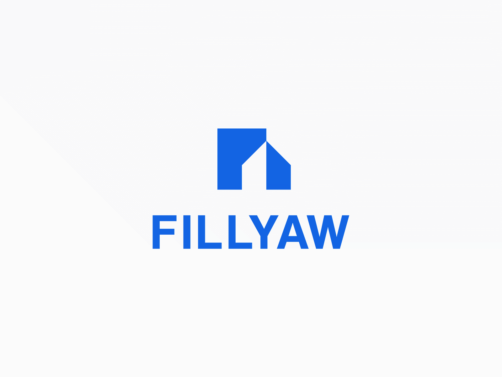 FILLYAW logo design animated logo clean logo company logo house logo housing icon logo logo design logo mark minimalistic logo modern logo