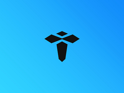 Abstract "T" Logo Design abstract logo blue gradient branding design logo logo branding logo design logo designer minimal logo motion graphics