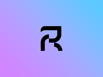 "R" Logo Design Concept branding clean logo design gradient logo illustration logo logo branding logo design minimal logo modern logo purple gradient purple logo r r logo