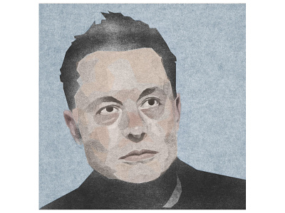 Elon Musk artwork digital art editorial art editorial illustration elon musk elonmusk illustration