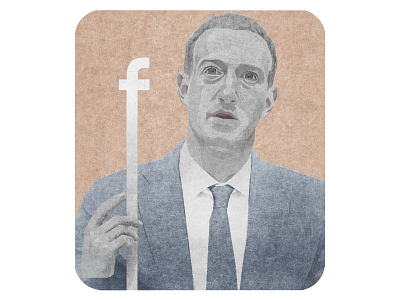 Marc Zuckerberg artwork digital art editorial art editorial illustration facebook illustration instagram marc zuckerberg portrait portrait illustration
