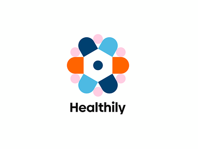Healthily rebrand branding design logo typography