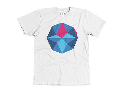 Sphere Tee cotton bureau fashion geometric polygons print design shaped shirt sphere t shirt tee