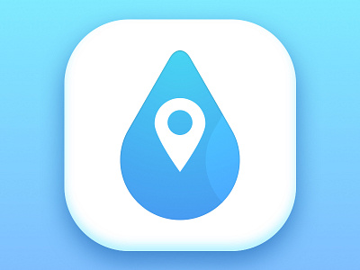 Waterdrop Icon design icon interface ios iphone sketch ui waterdrop