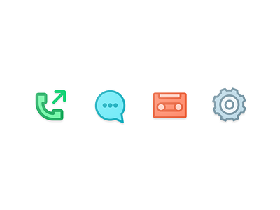 Icon Set android app appicon color design icon icondesign iconography iconpack iconset illustration line logo material ui ux