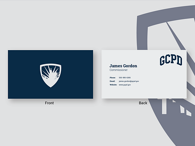 GCPD James Gordon Professional Business Card - Weekly Warm-Ups