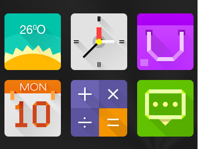 Flat icons color flat icon