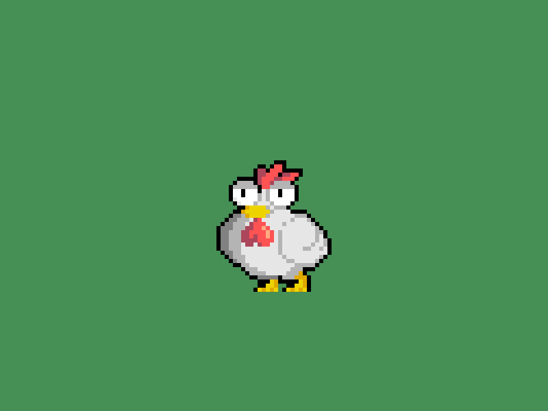 Funny Chicken animation 2d animation design game art game asset pixel art sprite