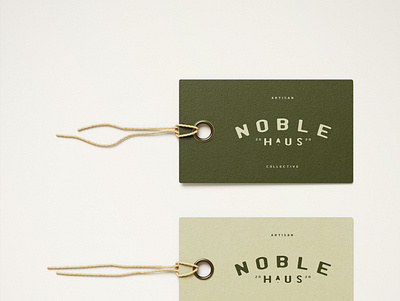 Noble Haus branding design logo mockup